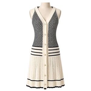 Anthropologie | Dresses | Siempre Knit Contrast Midi Dress